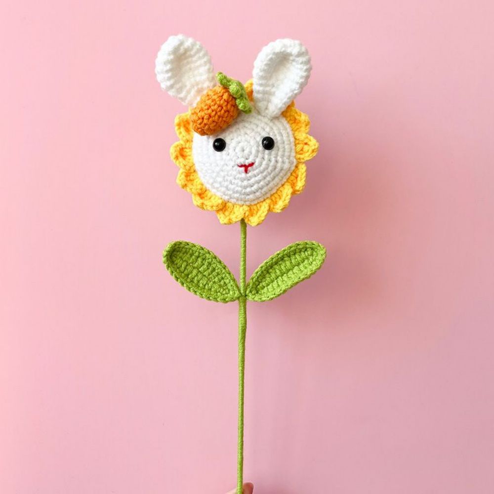 Handmade Knitted Crochet Flower Bouquet | Eternal Gift for Her