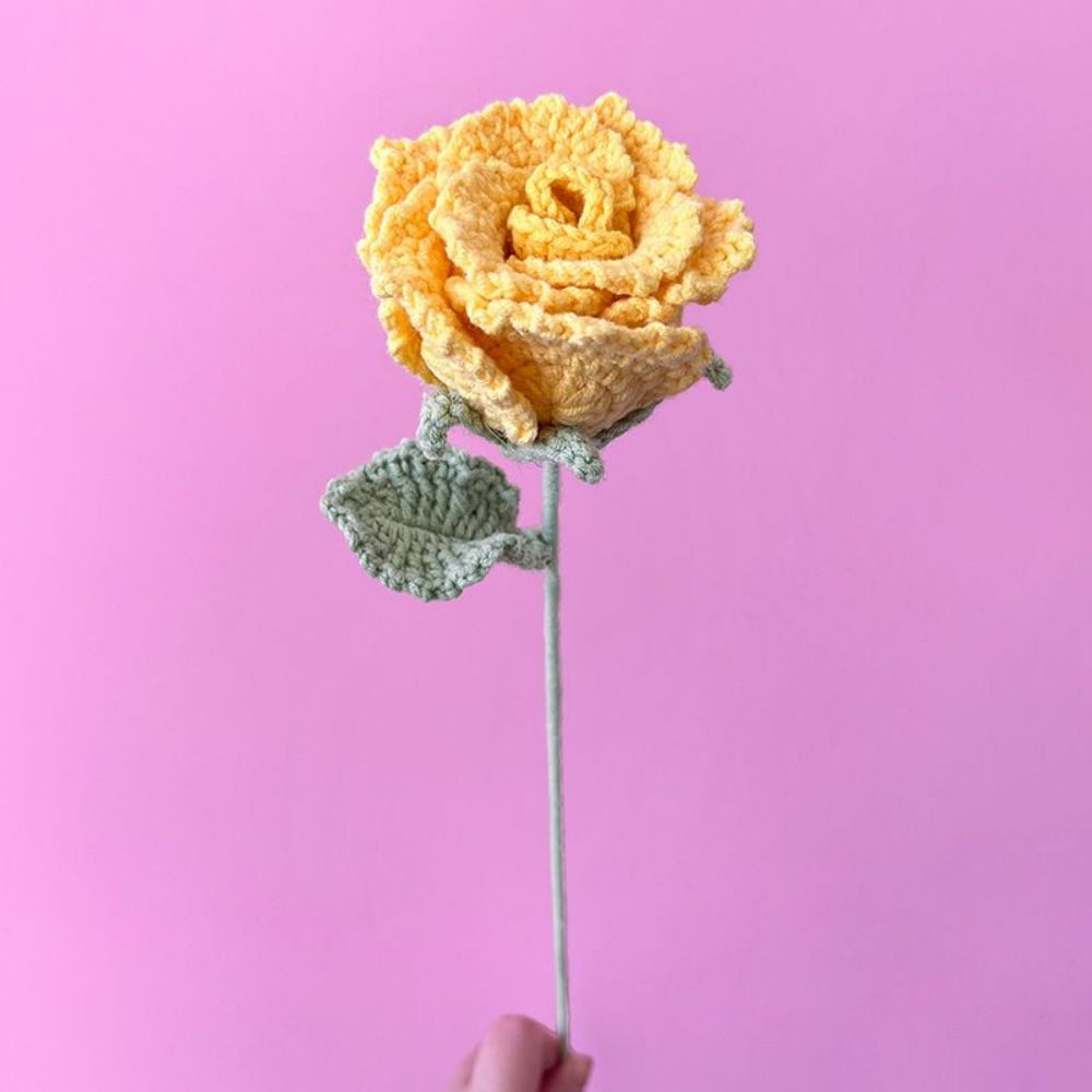 Handmade Knitted Crochet Flower Bouquet | Eternal Gift for Her