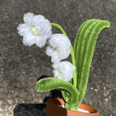 Handmade Pipe Cleaner Potted Plant | Twist Stick Floral Gift | Eternal Bloom Home Decor