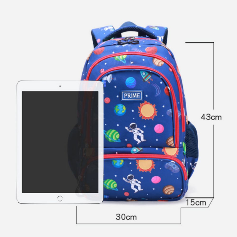 Rainbow Astronaut kids backpack lifestyle shot – ideal for school, daycare, picnics and everyday outings