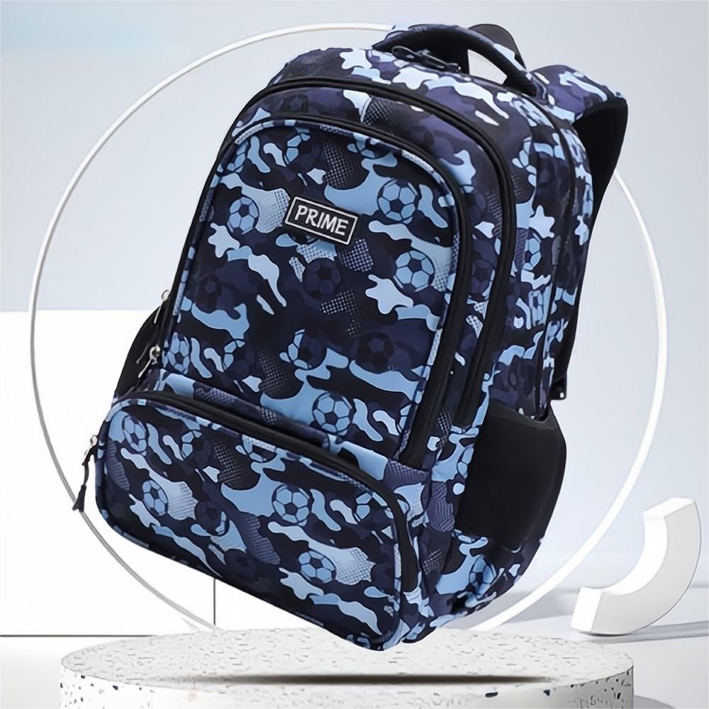 Rainbow Astronaut backpack open interior – main compartment with zip for preschool essentials