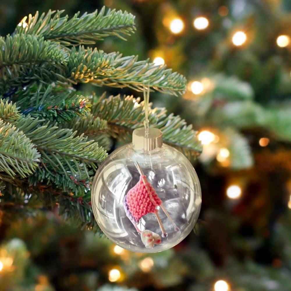 Knitting Christmas Ornament Handmade Christmas Tree Decorations Cute Christmas Decor Gifts