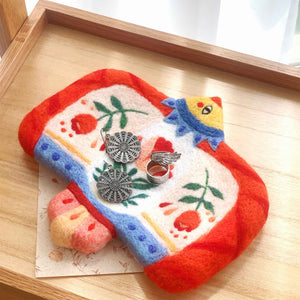Stylish Felt Tray Decoration for Home Decoration Elegant Display