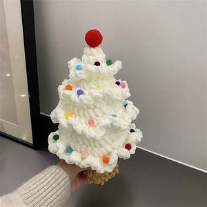 Crochet Christmas Tree Handmade Knitted Ornament Christmas Day Gift