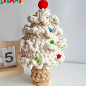 Crochet Christmas Tree Handmade Knitted Ornament Christmas Day Gift