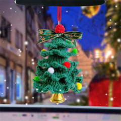 Crochet Christmas Tree Handmade Knitted Ornament Christmas Day Gift