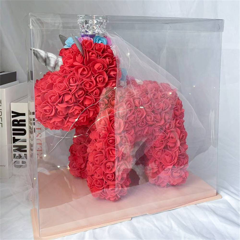 Macro detail of foam petal texture on Rose Flower Unicorn – artisan finish and lifelike rose appearance