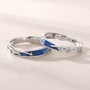Meteor Star Couple Rings Matching Rings Adjustable Ring Jewelry Gift