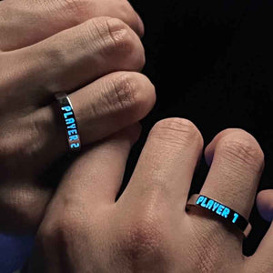 Matching Promise Rings Couple Adjustable Ring Shine Ring Jewelry Gift for Lovers