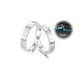 Matching Promise Rings Couple Adjustable Ring Shine Ring Jewelry Gift for Lovers