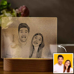 Personalized 2D Engraved Photo Night Light