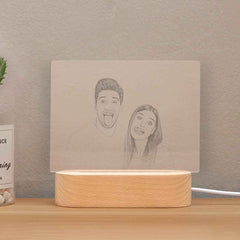Personalized 2D Engraved Photo Night Light