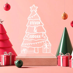 Personalised Name Acrylic Night Light | Custom LED Christmas Gift for Friends & Girlfriend