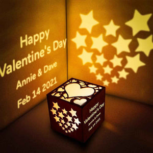 Custom Engraved Night Light Projector Lights for Bed Gifts for Couple