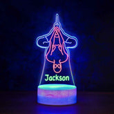 Custom Name Multicolor Spiderman Acrylic Lamp