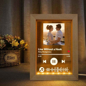 Custom Scannable Music Code Music Art Picture Frame Nignt Light Gift