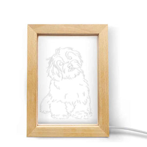 Personalized Engraved 3D Picture Wood Photo Frame Night Lights