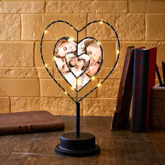 Custom Photo Lamp Love LED Night Light Personalized Heart-shaped Lamp Gift for Lover