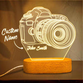 Personalized Name 3D Camera Acrylic Night Light