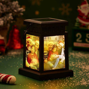 Anniversary Gifts for Couple, Personalized Photo Lantern Nightlight Lamp Memorial Lamp Solar Garden Light