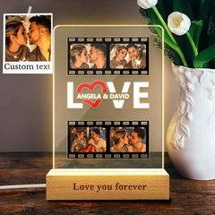 Custom Photo Lamp Film Photo Acrylic Lights Plaque Gifts for Her