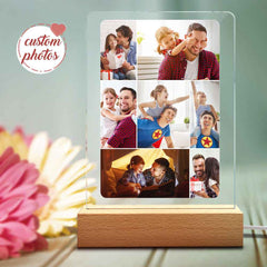 Custom Photo Family Night Light Personalized Photo Acrylic Lamp Anniversary Gifts