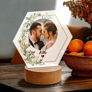 Custom Acrylic Night light Photo Lamp Bedside Decoration Couple Gift