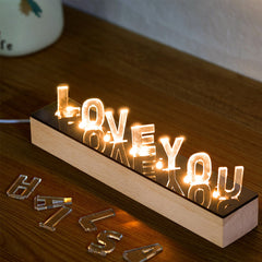 Personalised Spotify Song Engraved Acrylic Night Light with Free Keychain