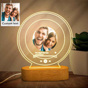 Personalized Gifts With Pictures Custom Night Light Home Decor Custom Song Plaque As Romantic Gift For Couple