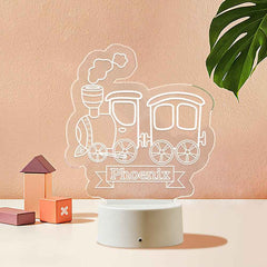 Custom Train LED Light Kids Bedroom Decor Night Light