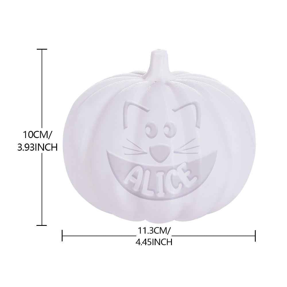 Personalized Halloween Pumpkin Light Custom Cat Light Custom Light Up Jack-o-lantern Halloween Decor