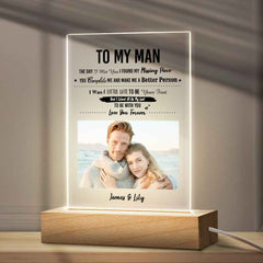TO MY LOVE - Personalized Photo Plaque Anniversary Gifts For Husband Valentine's Day Gift For Him