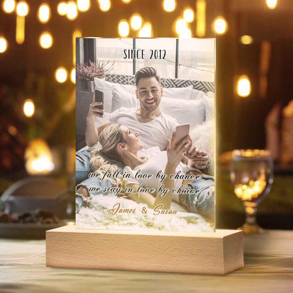 Personalized Stay In Love Custom Photo Led Lamp,Keychain/Plaque/Night Light