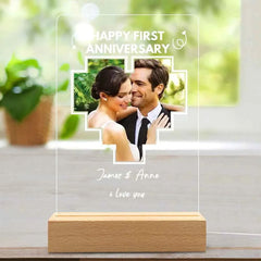 Custom Photo Led Light Anniversary Gift Personalized Photo Lamp Anniversary Gift Custom 3d Led Lamp Acrylic Night Light