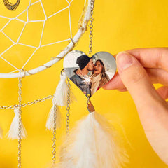 Custom Heart Photo Feather Dream Catcher Wall Room Decor