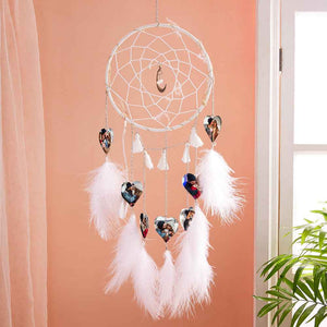 Custom Heart Photo Feather Dream Catcher Wall Room Decor