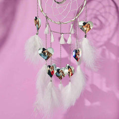Custom Heart Photo Feather Dream Catcher Wall Room Decor
