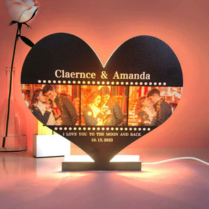 Personalized Heart-shaped Film Photo Night Light