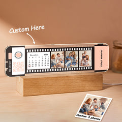 Personalised QR Code Acrylic Calendar Filmstrip Night Light - Custom Family Gift