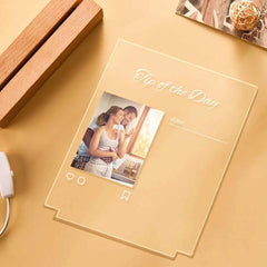 Custom Photo Acrylic Night Light Home Decor Write Love Words on it Valentine's Day gifts for lovers