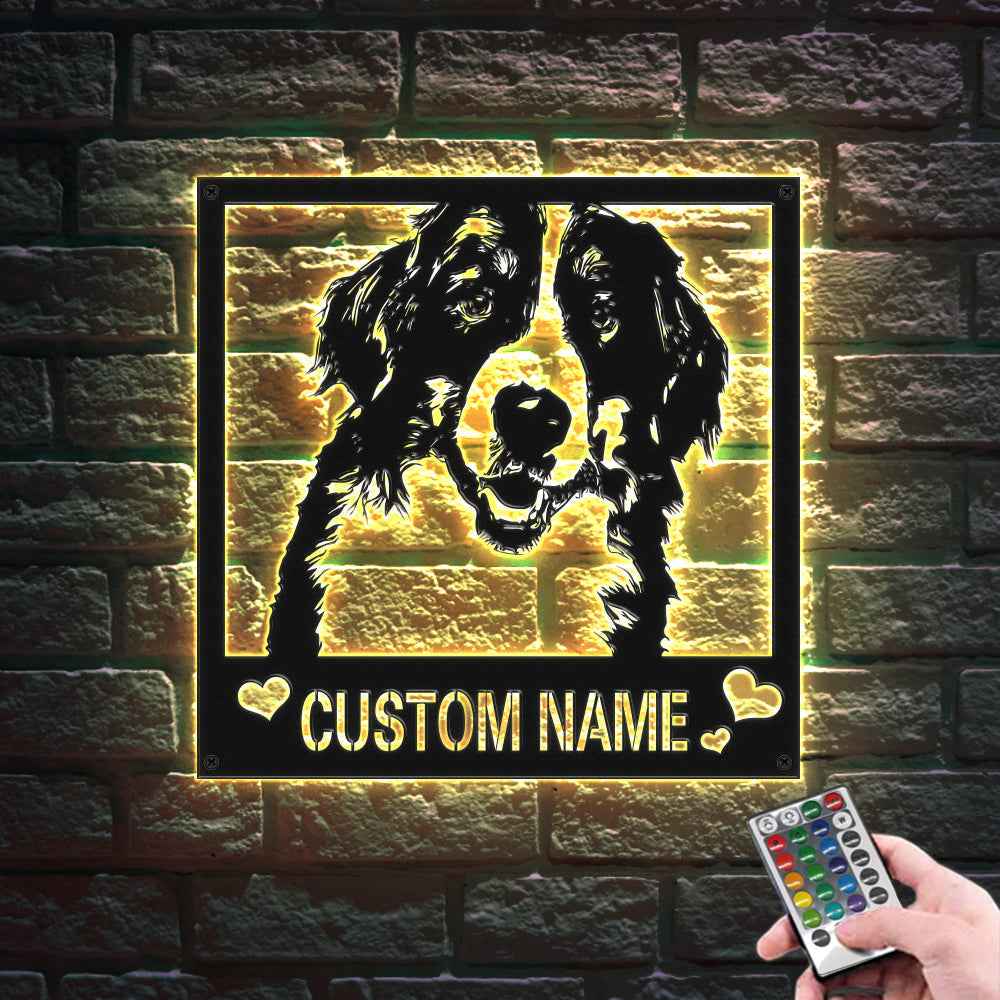 Custom Metal Sign LED Light Personalized Photo Sign Wall Art Home Decor Gift