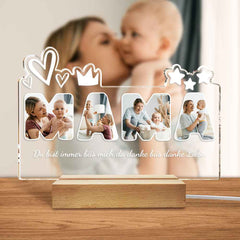 Custom Photo Night Light Personalized Mama Lamp Gifts for Mother's Day