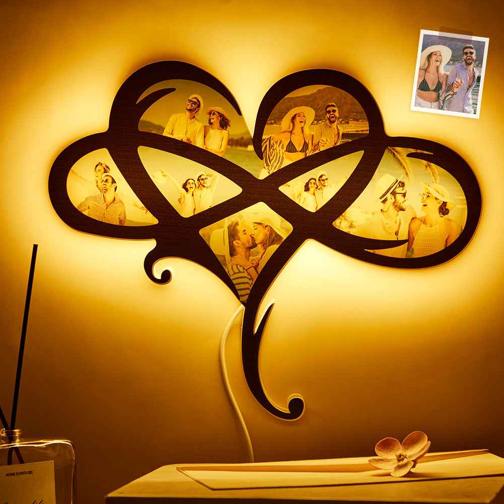 Custom Photo Night Light Infinite Love Home Gifts