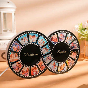 Personalized Photo Film Night Light Vintage Infinity Film Picture Lamp Gifts For Him