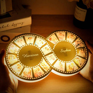 Personalized Photo Film Night Light Vintage Infinity Film Picture Lamp Gifts For Him
