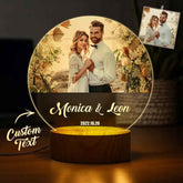 Personalized Gift with Photo Light Gift for Partner Anniversary Gift for Couple