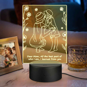Custom Led Lamp Custom Night Light 7 Colors Gifts for Mom