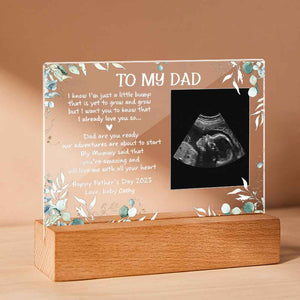 Custom Acrylic Lamp With Names Engraved Night Light Gifts for Dad