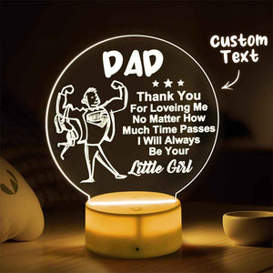 Gifts For Dad From Daughter And Son - Dad Birthday Gifts Night Light, Dad Gifts For Father's Day