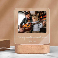 Father's Day Gifts Custom Photo Night Light Collage LED Light Gift For Him